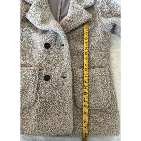 Monnari Women’s Sherpa Double Breasted Coat (Sz Med) - Picture 7 of 7